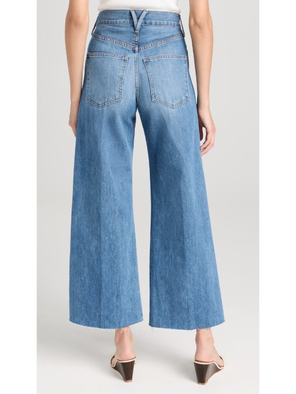 NWT Veronica Beard Taylor in Enough Said High Rise Wide-Leg Cropped Jeans 28 - Picture 4 of 12